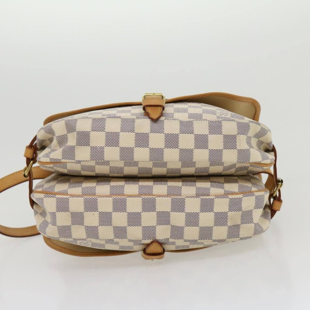 Saumur 30 Damier Azur Shoulder Bag - Picture 5 of 11